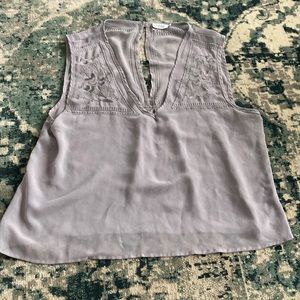Grey Tobi Sleeveless Blouse